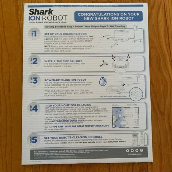 NIB Shark Ion Robot Vacuum RV720 40 NWT - Picture 6 of 7